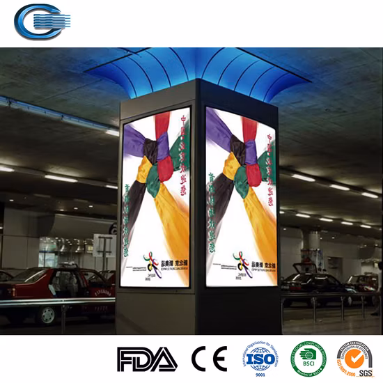 Huasheng Custom Double Side Lightbox Standard Exhibition Booth Display Stands Portable Lightbox