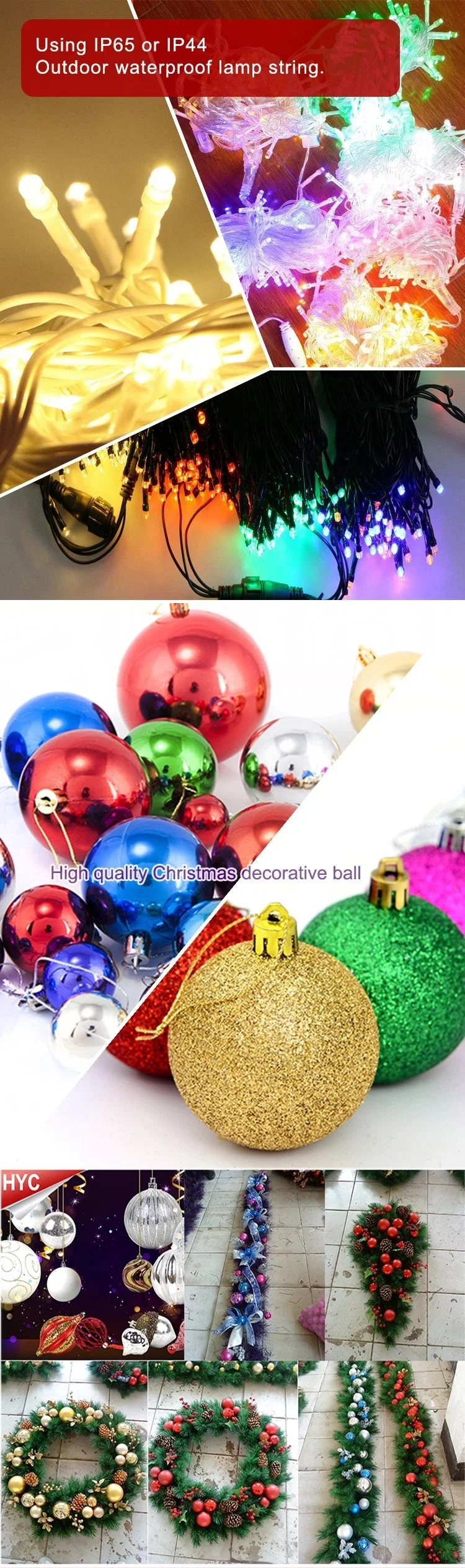 Large Programming Christmas Tree LED/ RGB Full Color String Lights/3D Wood Moon Lamp Light