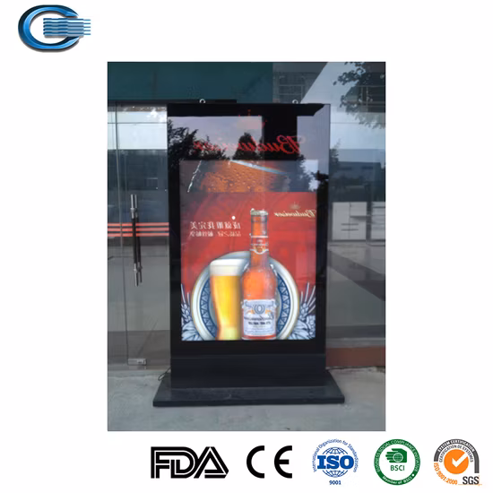 Huasheng LED Cine Caja de luz Publicidad Pantalla Impresión Póster Tela Publicidad Caja de luz