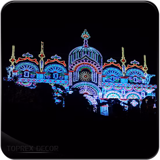 Luces con motivos del día de San Valentín Decoración navideña al aire libre Arco de luces LED