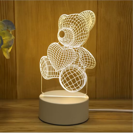 El mejor regalo, juguetes, habitación, sala de estar, cama, barra, luces de cadena, diferentes diseños de luz nocturna 3D, luz nocturna pequeña 3D, luz nocturna, lámpara de decoración del hogar Bl15675